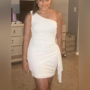 White cocktail dress